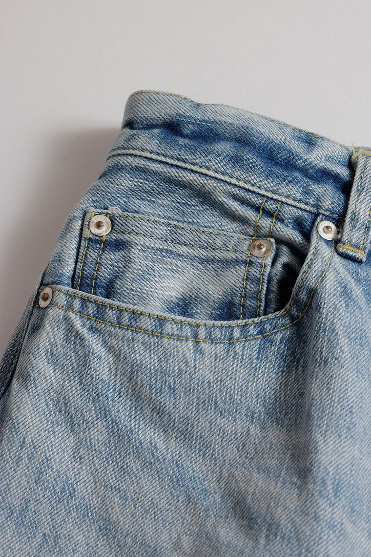 FUNDAMENTAL <WOMENS FIT> FLARE DENIM LIGHT WASH-INDIGO
