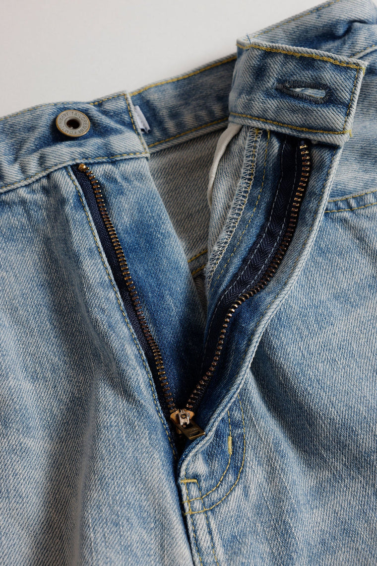 FUNDAMENTAL <WOMENS FIT> FLARE DENIM LIGHT WASH-INDIGO