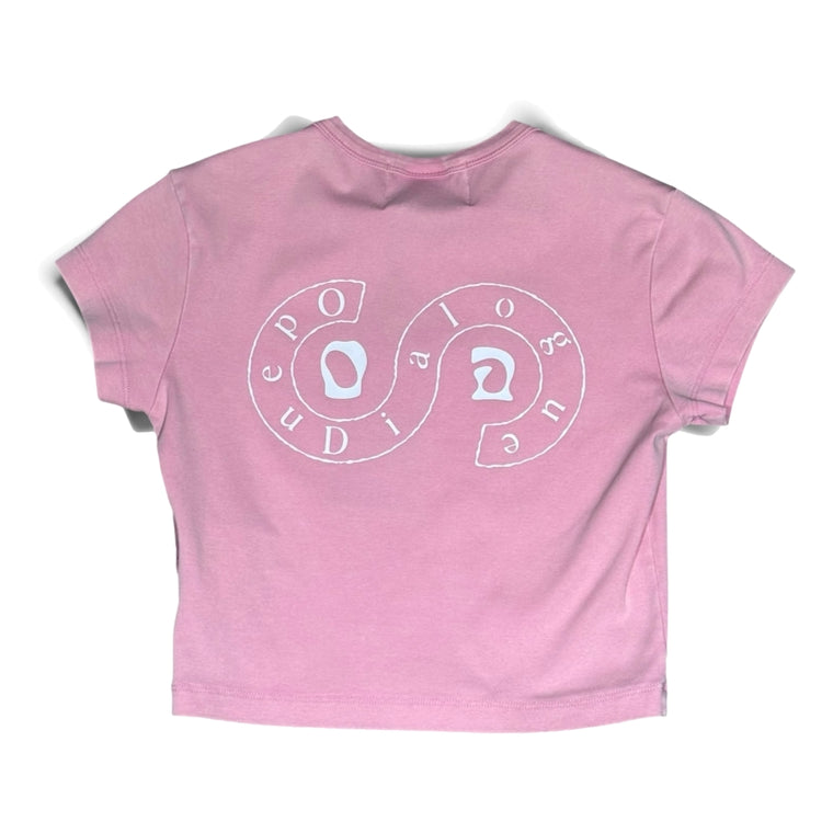 OPEN DIALOGUE WOMEN SLIM T-SHIRT-WASHED PINK