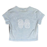 OPEN DIALOGUE WOMEN SLIM T-SHIRT-WASHED BLUE