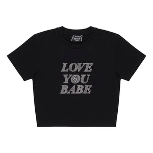 RIPNDIP WOMEN'S LOVE YOU BABY TEE-BLACK