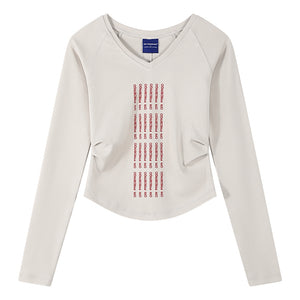 ORI FREDERIQO WOMEN'S PRINTED TEE-GREY