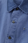 ESPRIT WORKWEAR JACKET WITH CORDUROY COLLAR-BLUE