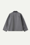 ESPRIT WORKWEAR JACKET WITH CORDUROY COLLAR-GREY
