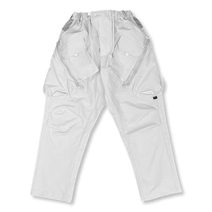 IP-AXIS WORKWEAR POCKET TAILORED STRAIGHT-LEG TROUSERS-GREY