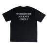 NINE POINT NINE WORLD JORUNEY CIRCLE S/S TEE-BLACK