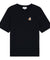 MAISON KITSUNE W SPEEDY FOX PATCH COMFORT TEE-SHIRT-BLACK