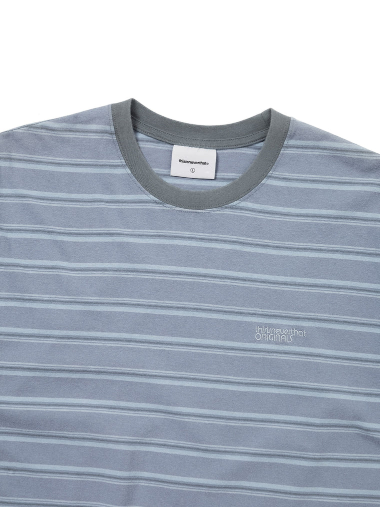 THIS IS NEVER THAT WASHED STRIPED TEE-BLUE