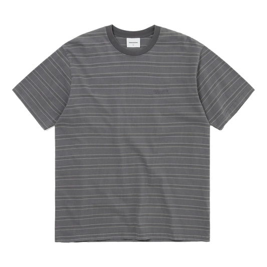 THIS IS NEVER THAT WASHED STRIPED TEE-GREY