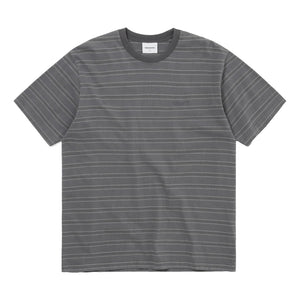 THIS IS NEVER THAT WASHED STRIPED TEE-GREY