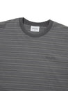 THIS IS NEVER THAT WASHED STRIPED TEE-GREY
