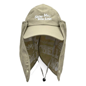 2ND CLOSET "SHOW ME" GRAFFITI DETACHABLE CAP-BEIGE