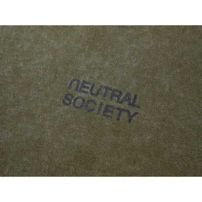 NEUTRAL SOCIETY SNOW WASH LOGO SLEEVELESS-OLIVE