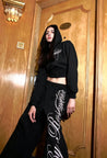 ROSEMAESE WINTER COTTON SPORT PANTS-BLACK