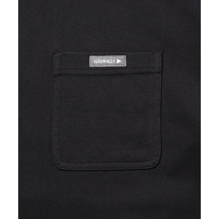 AND WANDER X GRAMICCI BACKPRINT TEE-BLACK