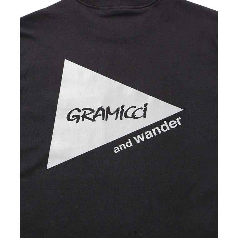 AND WANDER X GRAMICCI BACKPRINT TEE-BLACK