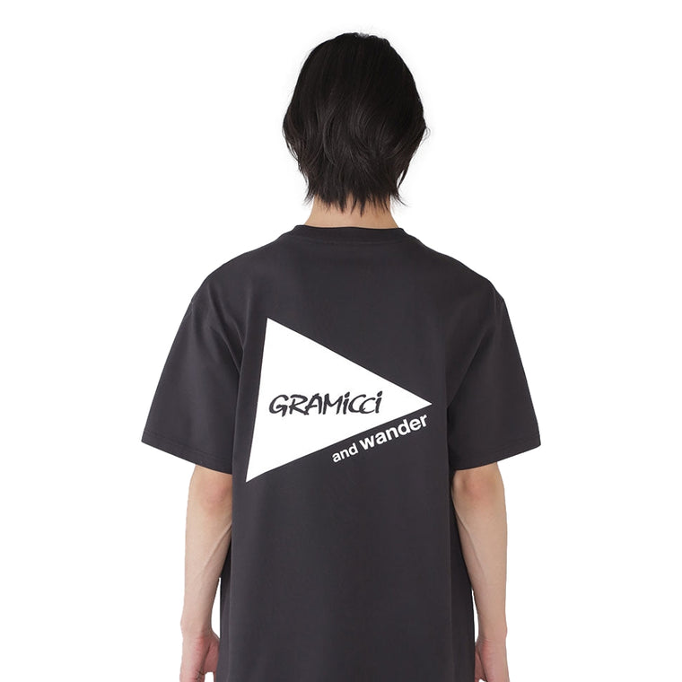 AND WANDER X GRAMICCI BACKPRINT TEE-BLACK