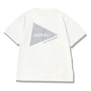 AND WANDER X GRAMICCI BACKPRINT TEE-WHITE