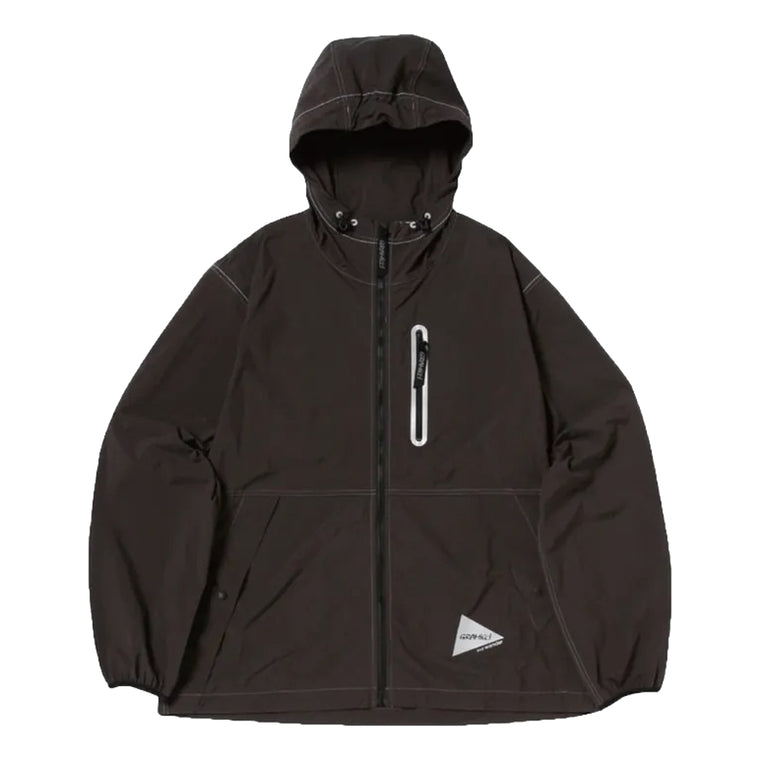 AND WANDER X GRAMICCI BRUSHED NYLON JACKET-CHARCOAL