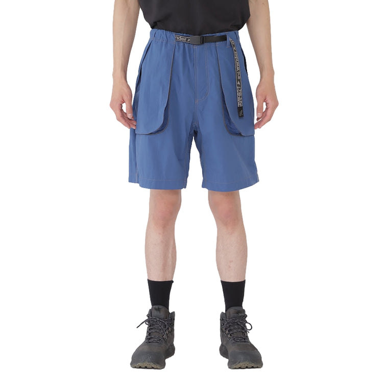 AND WANDER X GRAMICCI BRUSHED NYLON SHORT-BLUE