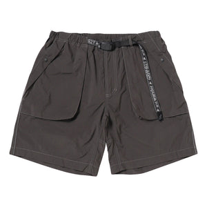 AND WANDER X GRAMICCI BRUSHED NYLON SHORT-CHARCOAL