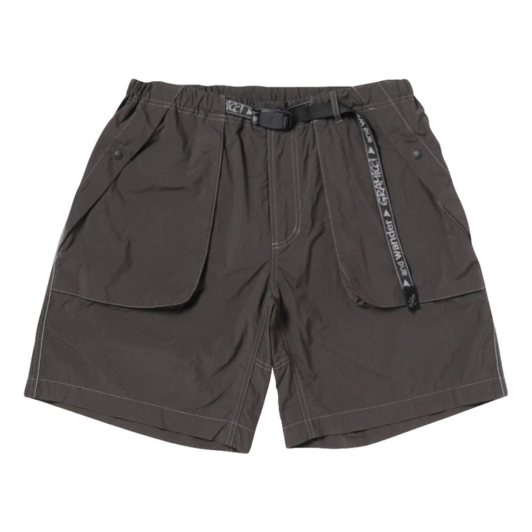 AND WANDER X GRAMICCI BRUSHED NYLON SHORT-CHARCOAL
