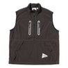 AND WANDER X GRAMICCI BRUSHED NYLON VEST-CHARCOAL