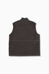 AND WANDER X GRAMICCI BRUSHED NYLON VEST-CHARCOAL