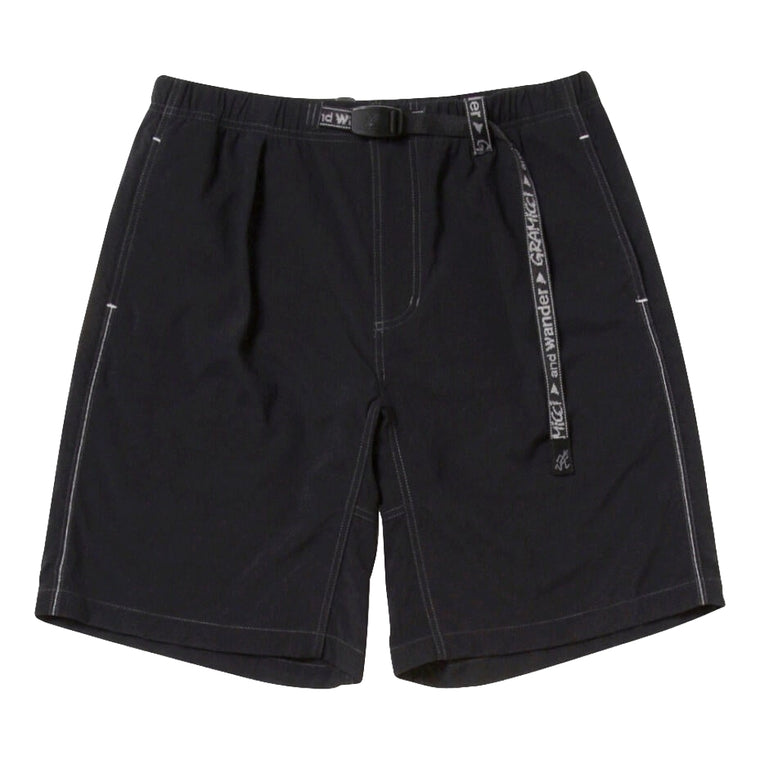 AND WANDER X GRAMICCI W NYLON G-SHORT-BLACK