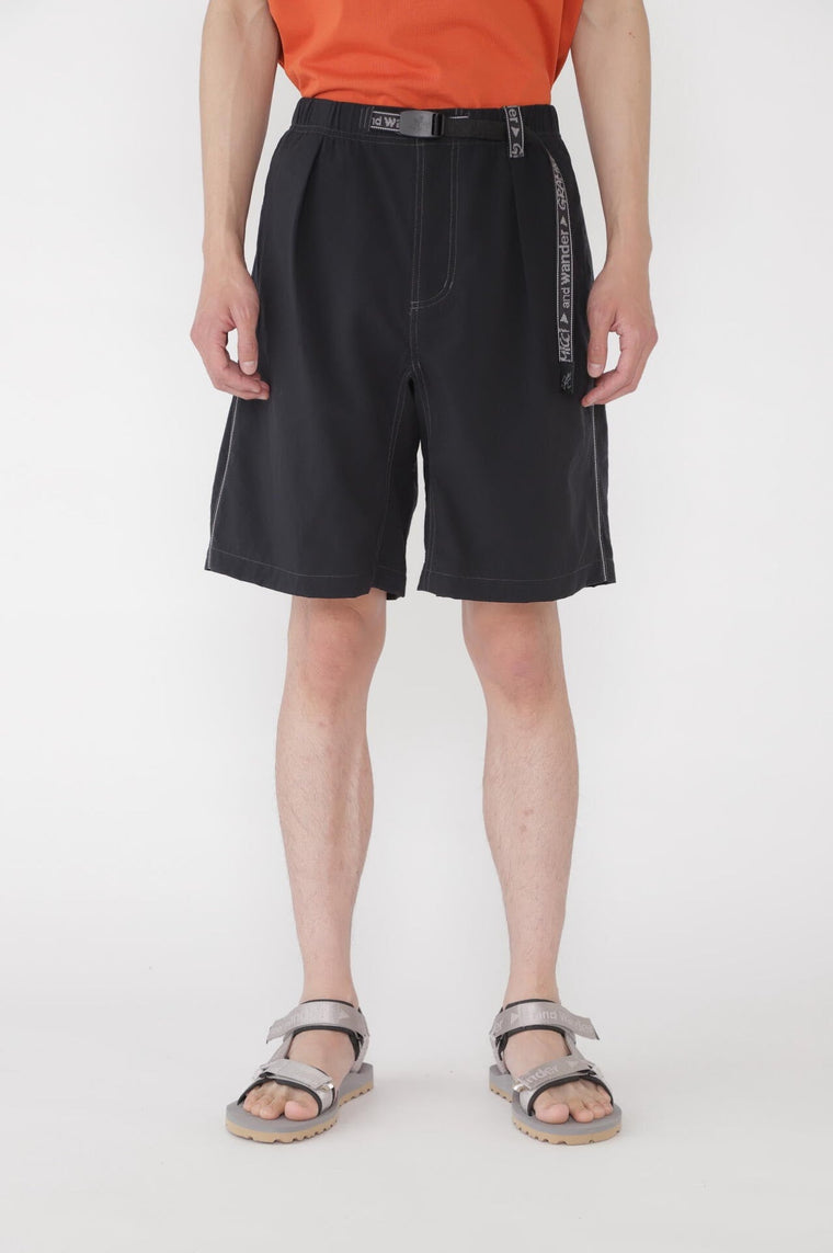 AND WANDER X GRAMICCI M NYLON G-SHORT-BLACK