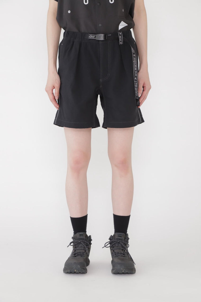AND WANDER X GRAMICCI W NYLON G-SHORT-BLACK
