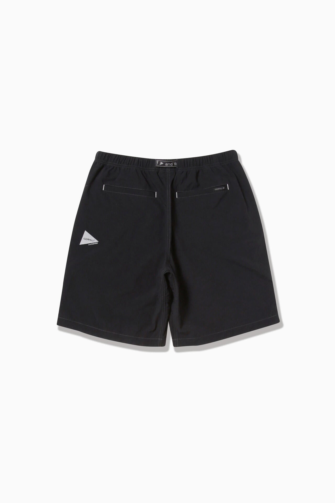 AND WANDER X GRAMICCI W NYLON G-SHORT-BLACK