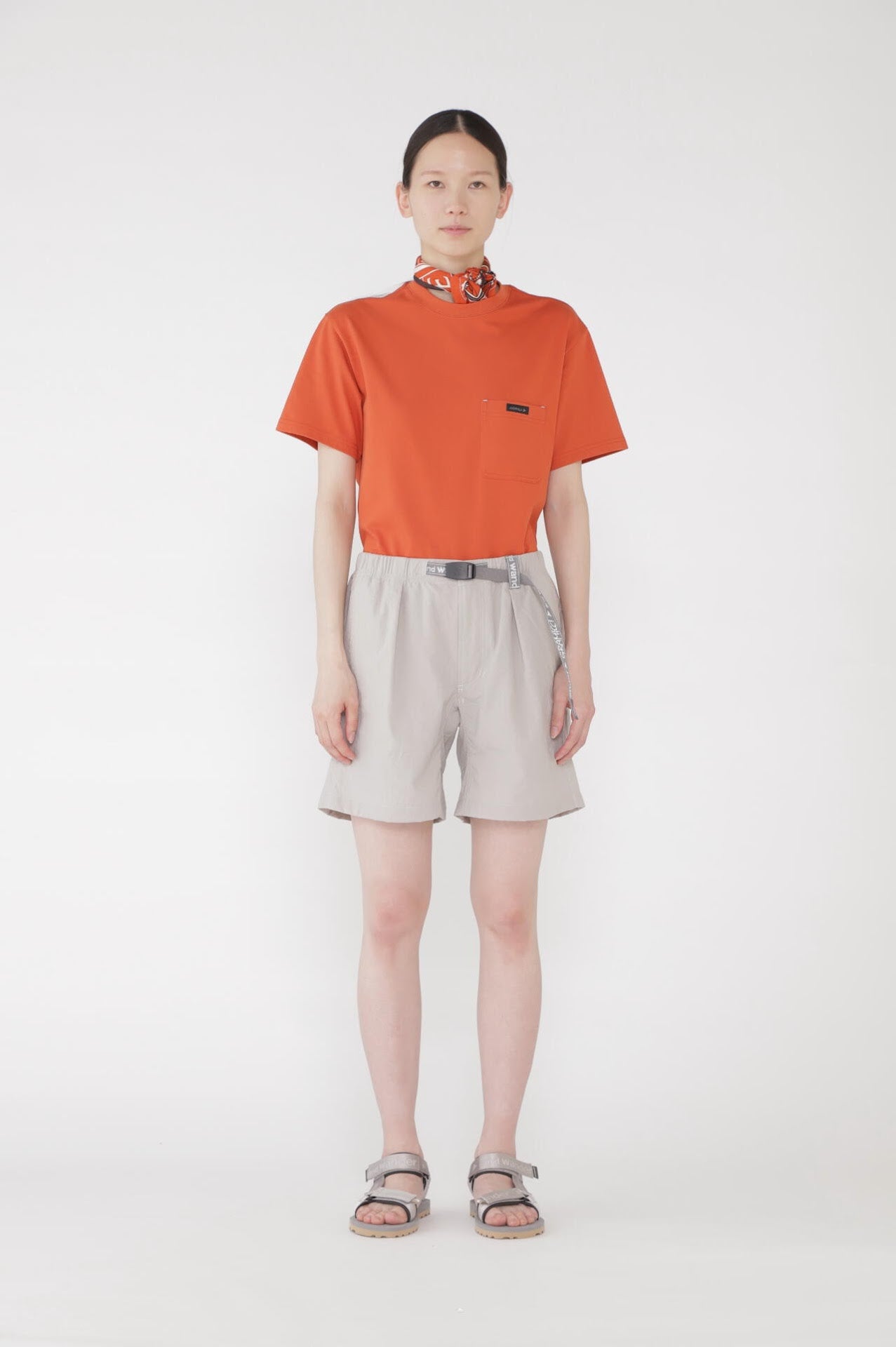 AND WANDER X GRAMICCI W NYLON G-SHORT-LIGHT GREY