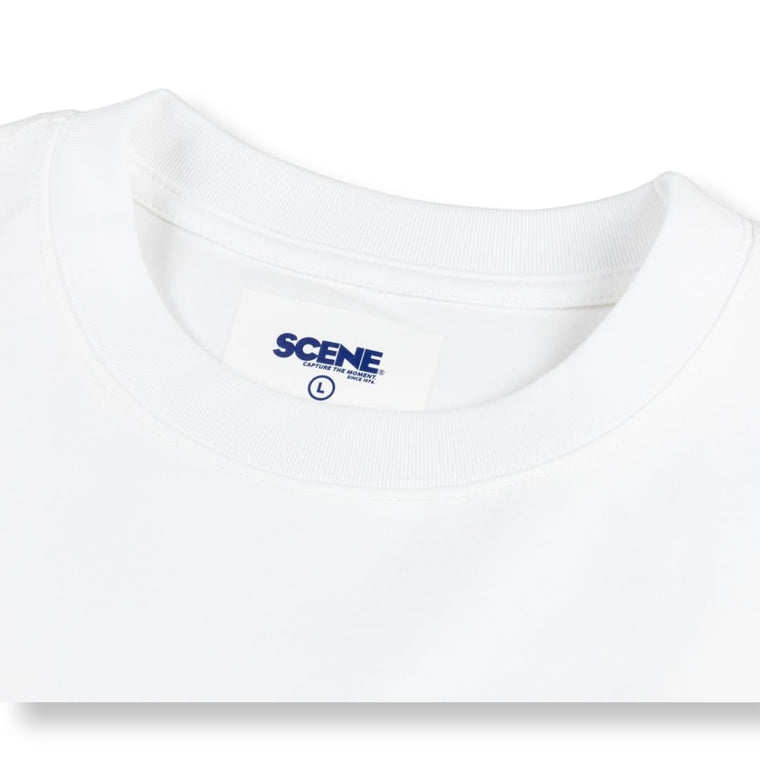 SCENE BY ICE FIRE X OPEN DIALOGUE SCENE IN BLUE TEE-WHITE