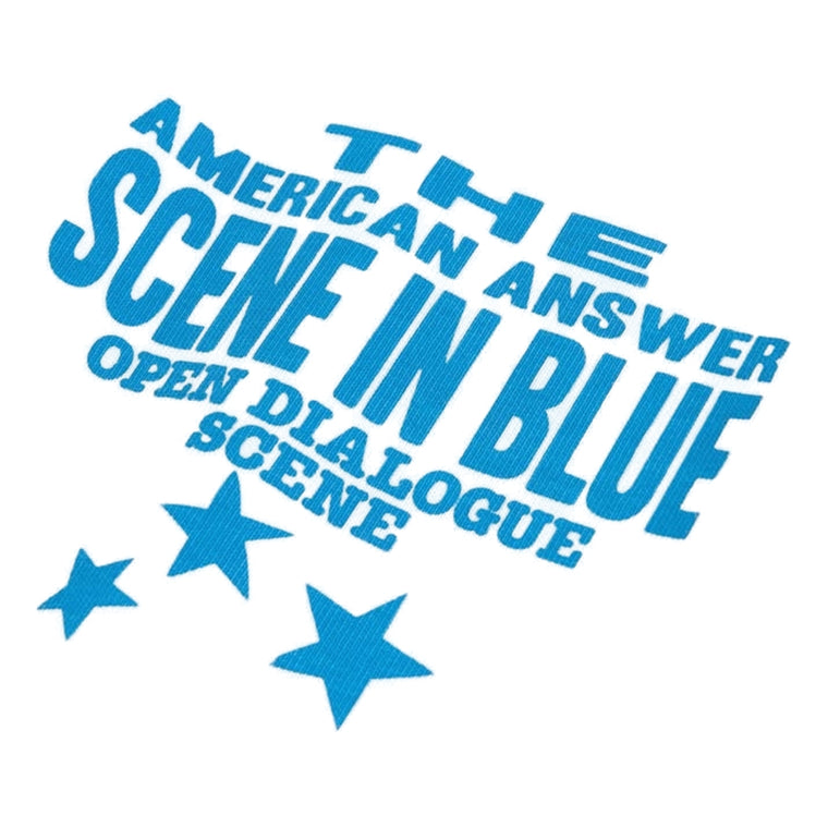 SCENE BY ICE FIRE X OPEN DIALOGUE SCENE IN BLUE TEE-WHITE