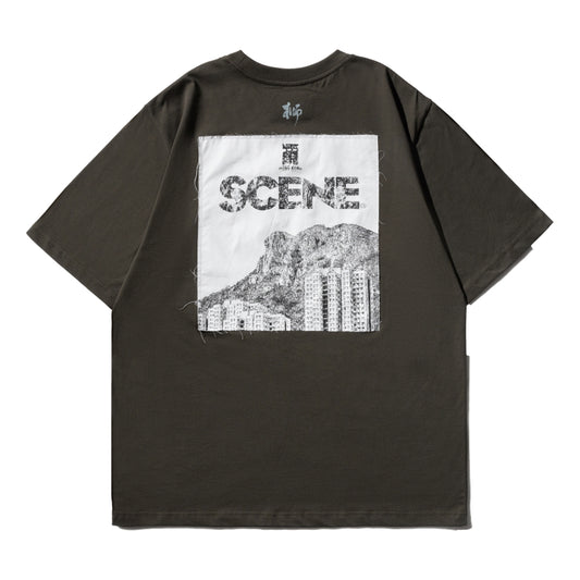 SCENE BY ICE FIRE X PENSO_LION ROCK TEE-GREY