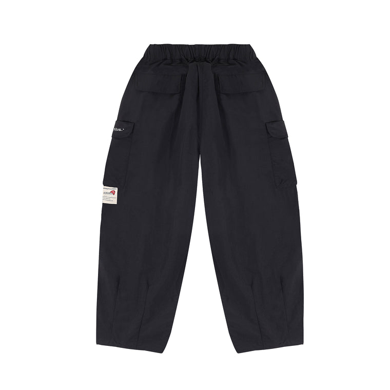A[S]USL X RED CAP GIRL BOLLOON PANTS-BLACK