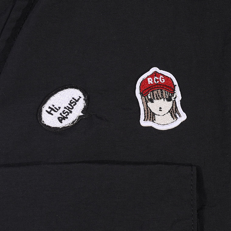 A[S]USL X RED CAP GIRL BOLLOON PANTS-BLACK