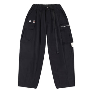 A[S]USL X RED CAP GIRL BOLLOON PANTS-BLACK