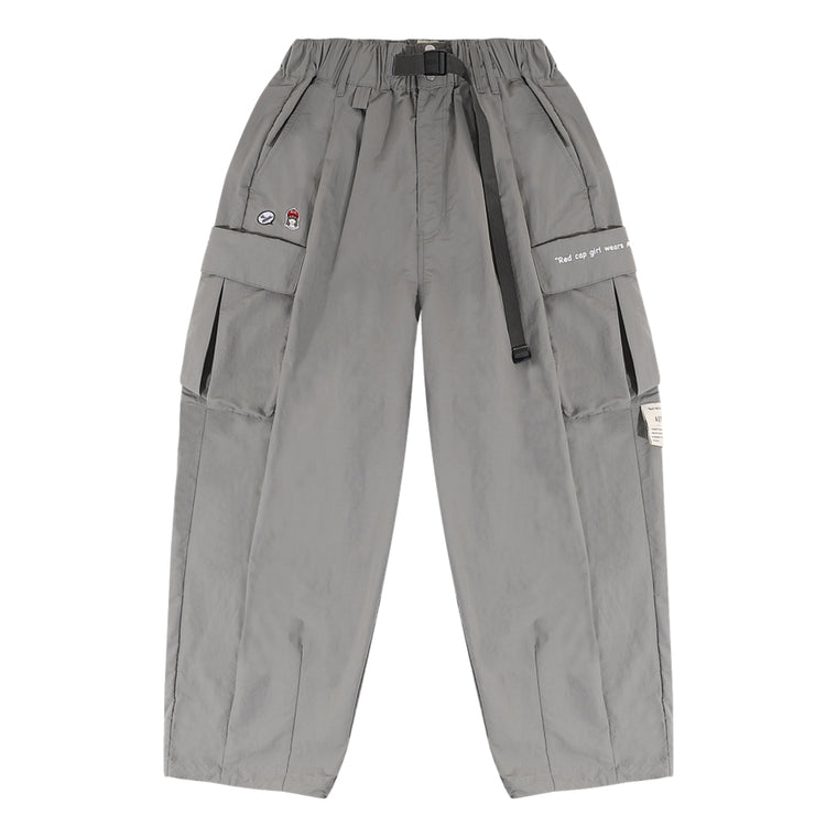 A[S]USL X RED CAP GIRL BOLLOON PANTS-LIGHT GREY