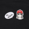 A[S]USL X RED CAP GIRL COACH JACKET-BLACK