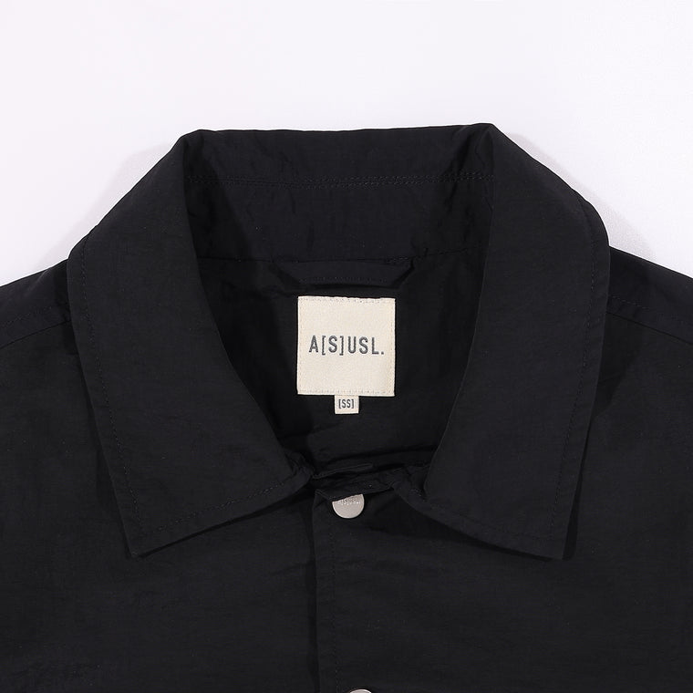 A[S]USL X RED CAP GIRL COACH JACKET-BLACK
