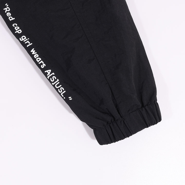 A[S]USL X RED CAP GIRL COACH JACKET-BLACK