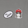 A[S]USL X RED CAP GIRL COACH JACKET-LIGHT GREY