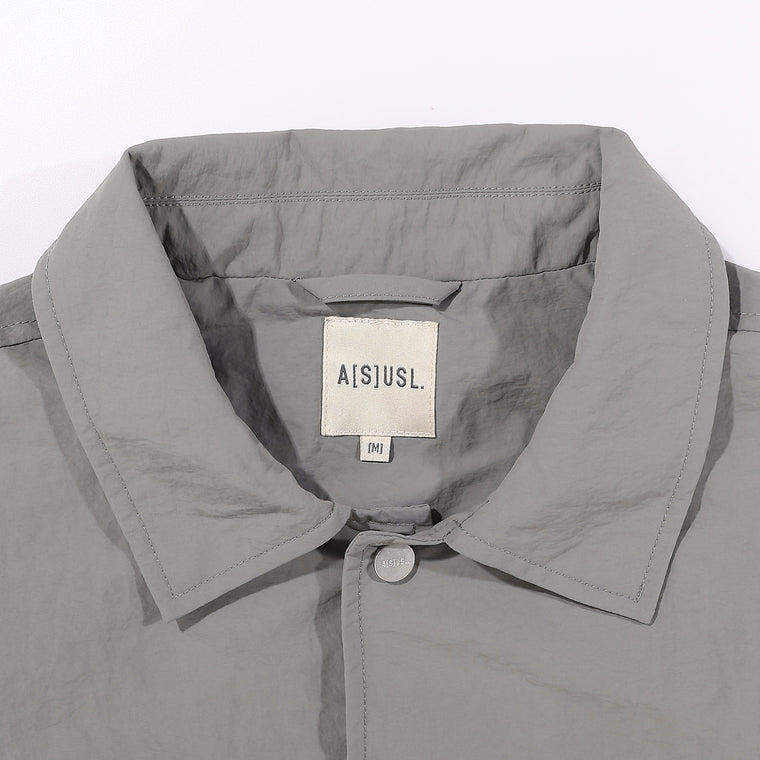 A[S]USL X RED CAP GIRL COACH JACKET-LIGHT GREY