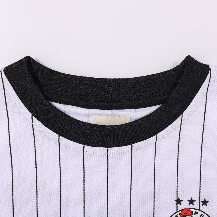 A[S]USL X RED CAP GIRL FOOTBALL JERSERY-WHITE STRIPES