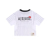 A[S]USL X RED CAP GIRL FOOTBALL JERSERY-WHITE STRIPES