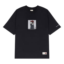 A[S]USL X RED CAP GIRL GRAPHIC TEE-BLACK