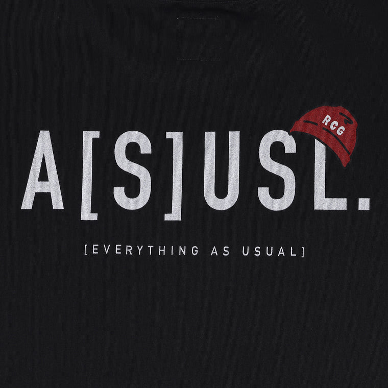 A[S]USL X RED CAP GIRL GRAPHIC TEE-BLACK
