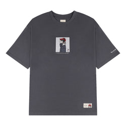 A[S]USL X RED CAP GIRL GRAPHIC TEE-CHARCOAL